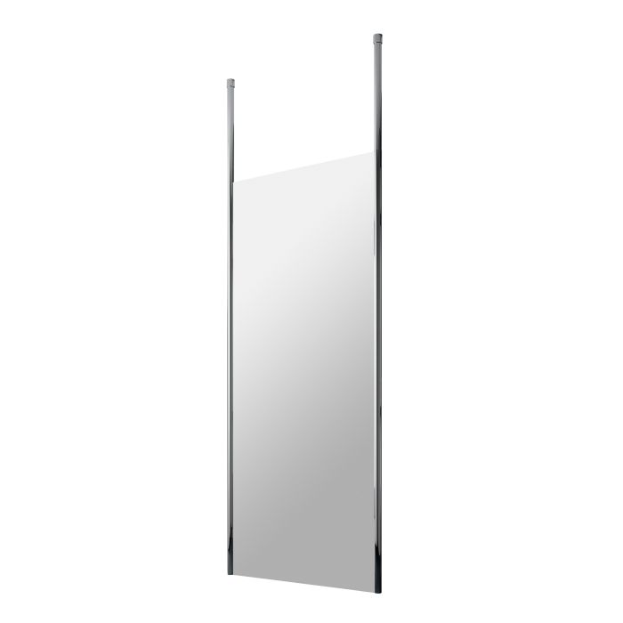 Dezine 700mm 8mm Wetroom Screen, 2 Ceiling Posts, 1950mm