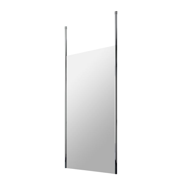 Dezine 900mm 8mm Wetroom Screen, 2 Ceiling Posts, 1950mm