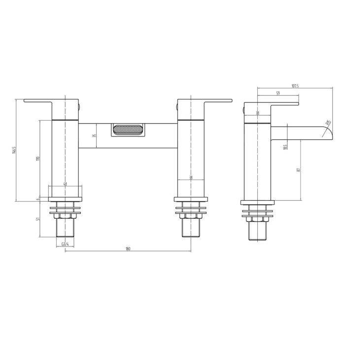 Dezine Danube Bath Filler