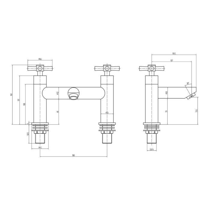 Dezine Lineka Bath Filler