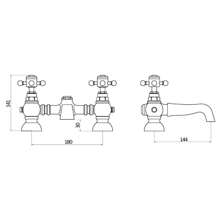 Dezine Rhone Bath Filler