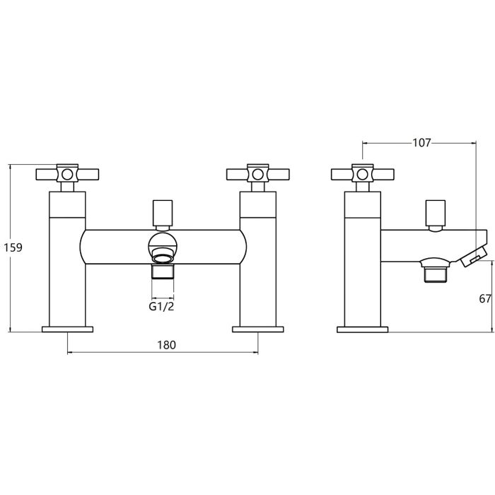 Dezine Lineka Bath Shower Mixer