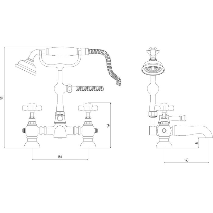 Dezine Siene Bath Shower Mixer