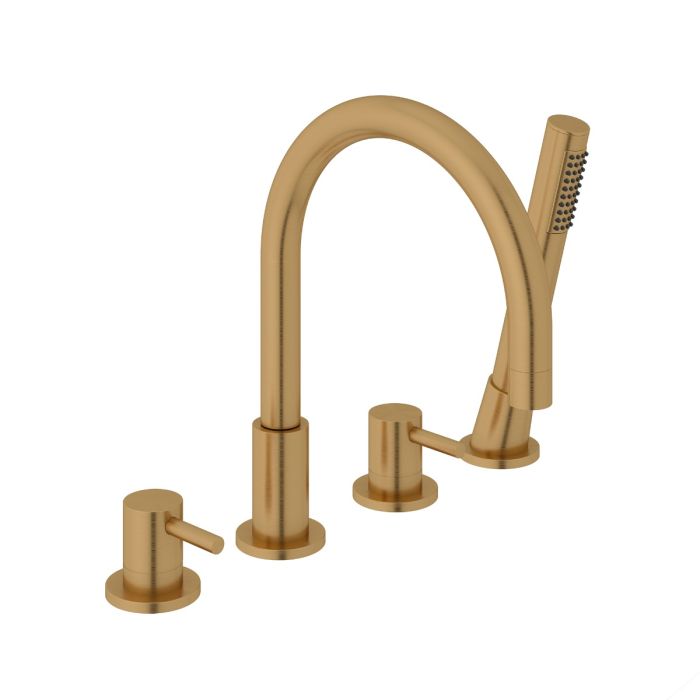 Dezine Pennar Bollin Brass 4 Hole Bath Shower Mixer