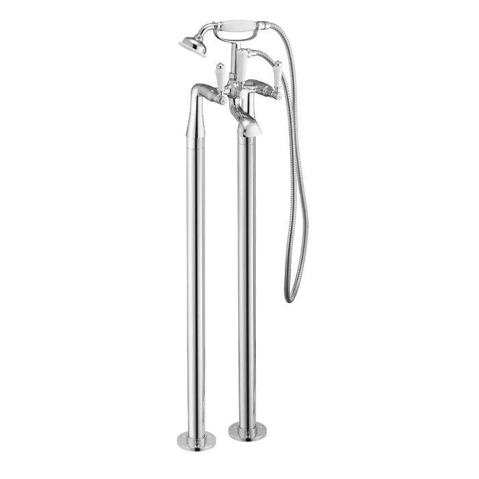 Dezine Liore Quarter Turn Freestanding Bath Shower Mixer