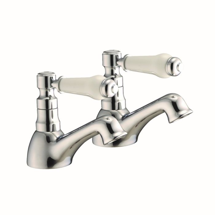 Dezine Liore Quarter Turn Bath Pillar Taps