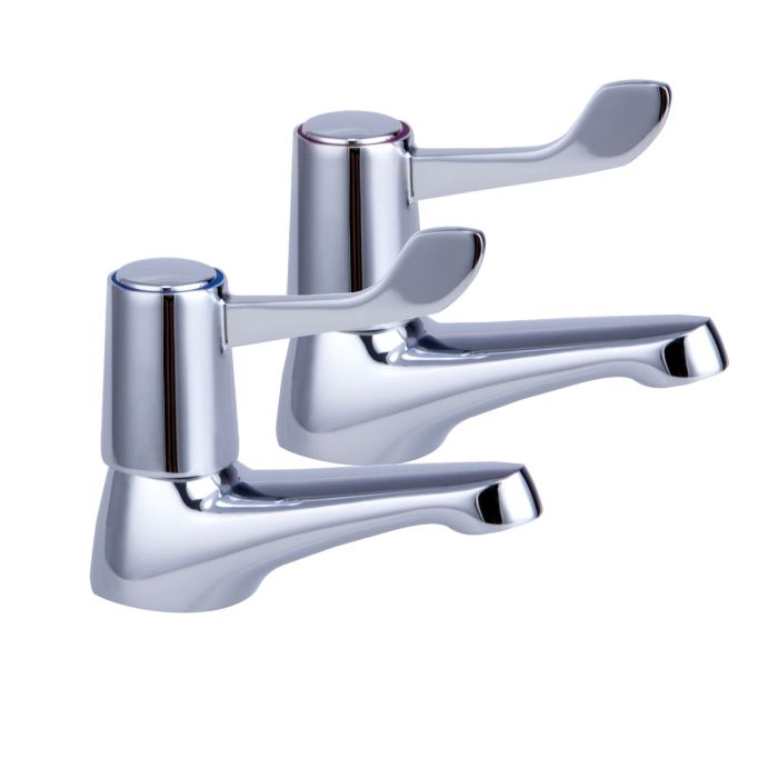 Dezine Quarter Turn Lever Taps Bath Pillar Taps