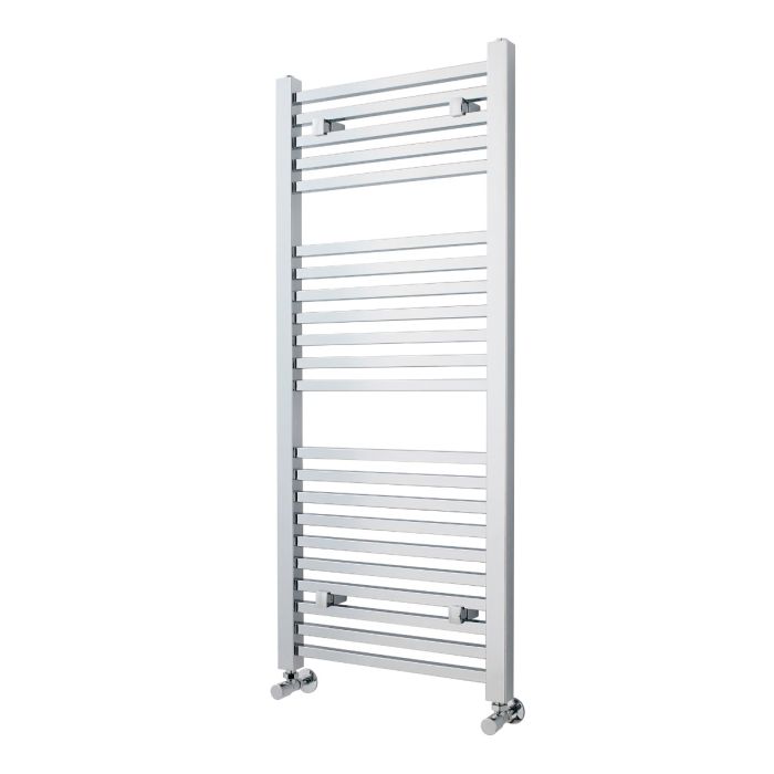 Dezine Square 1200 x 500mm Chrome Ladder Towel Rail