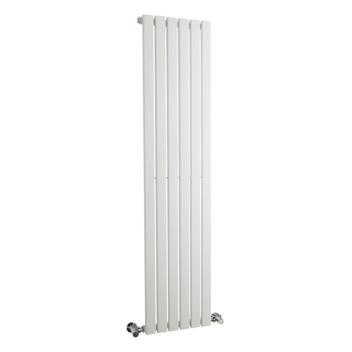 Dezine Ehen Single Panel 1500 x 354mm Gloss White Radiator