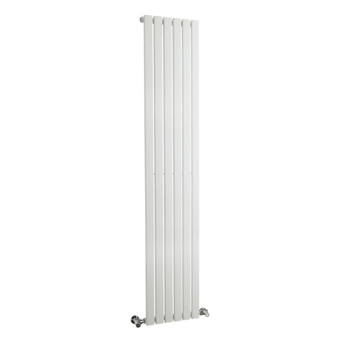 Dezine Ehen Single Panel 1800 x 354mm Gloss White Radiator