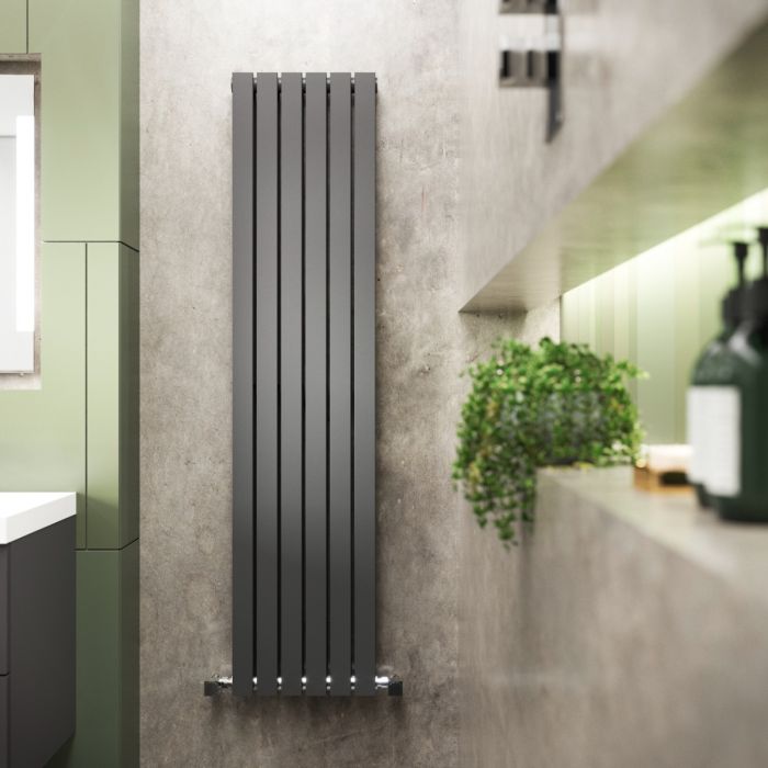 Dezine Ehen Double Panel 1800 x 354mm Anthracite Radiator