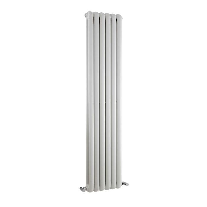 Dezine Roe 1500 x 383mm High Gloss White Radiator