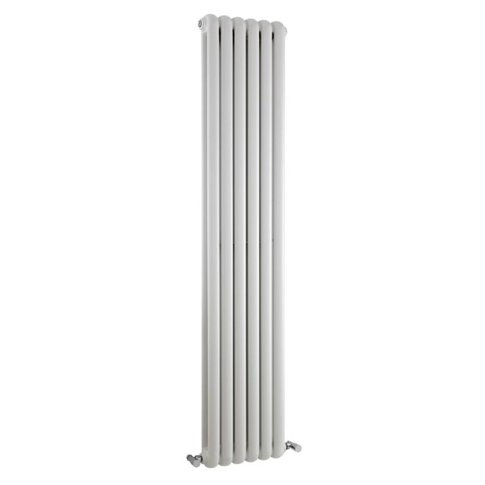 Dezine Roe 1800 x 383mm High Gloss White Radiator