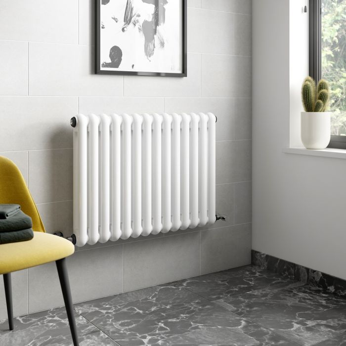 Dezine Roe 635 x 863mm High Gloss White Radiator