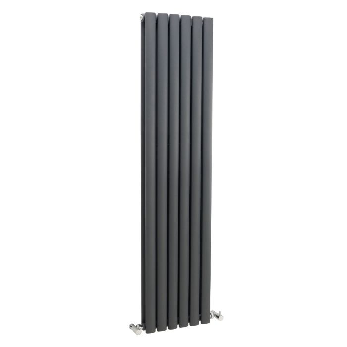 Dezine Ericht Double Panel Vertical 1500 x 354mm Anthracite Radiator