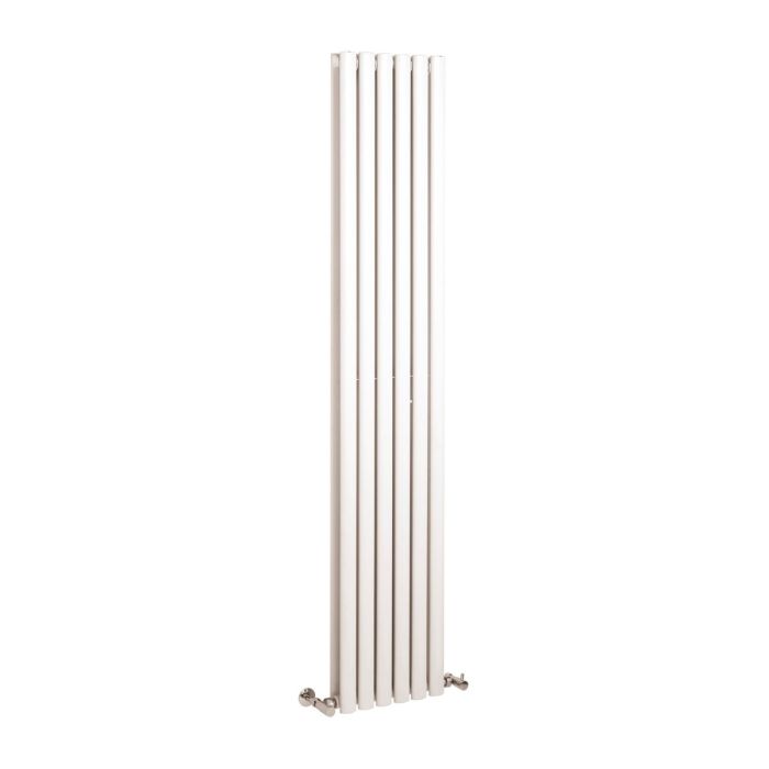 Dezine Ericht Double Panel Vertical 1800 x 354mm White Radiator