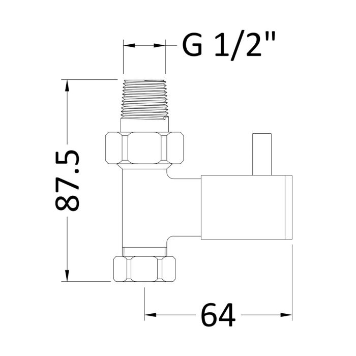 Dezine Premium Round Valves, Straight, Pair