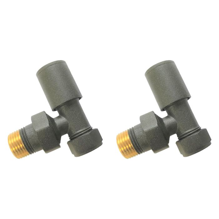 Dezine Round Valves, Angled, Anthracite