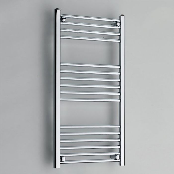 Dezine Straight 1000 x 500mm Chrome Electric Towel Rail - On/Off Control