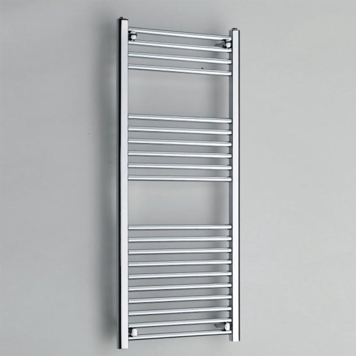 Dezine Straight 1200 x 500mm Chrome Electric Towel Rail - On/Off Control