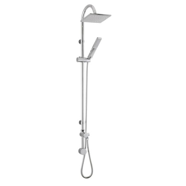 Dezine Nevis Proj Square Head Shower Rail Kit with Handset