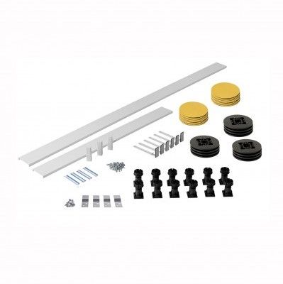 Dezine 2000 x 1200mm Straight Plinth Kit for trays with Side Waste