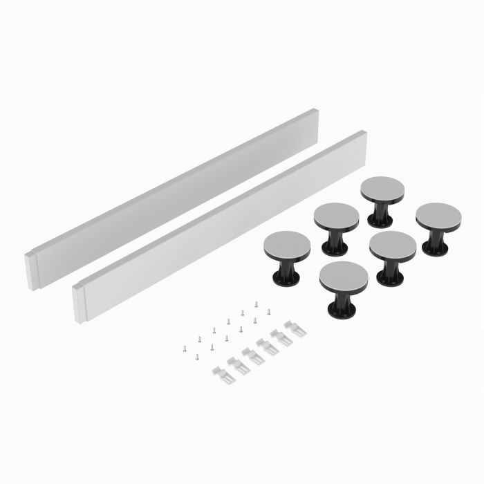 Dezine Gloss White Shower Tray Leg Kits with Plinth.  Suitable for 700-900mm Dezine Trays