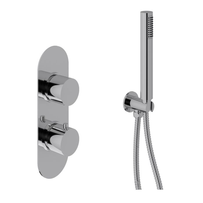 Dezine Pennar 5 Concealed Shower Kit with Handset, Chrome