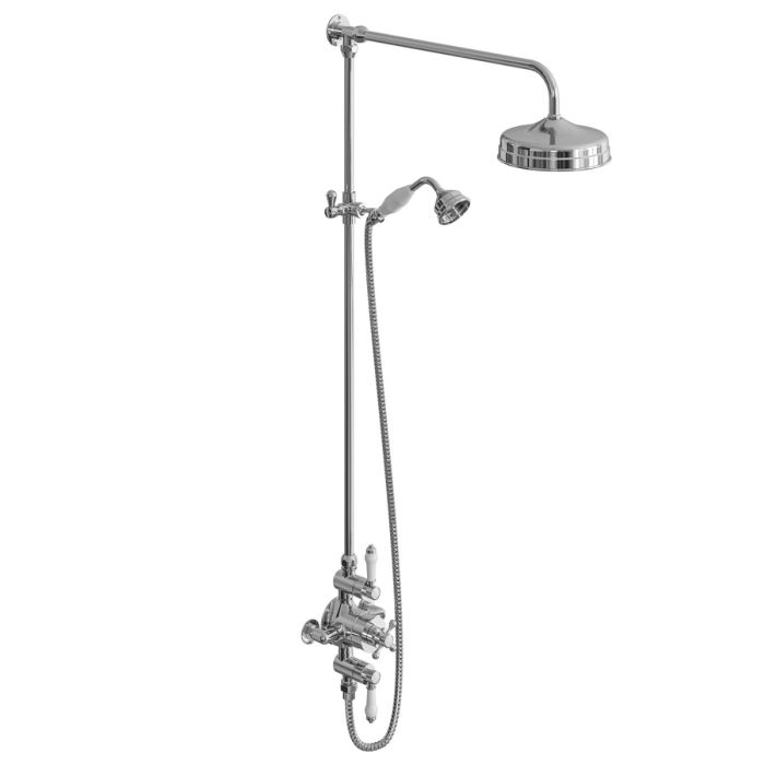 Dezine Rhone Exposed Rother Dual Outlet Shower Kit