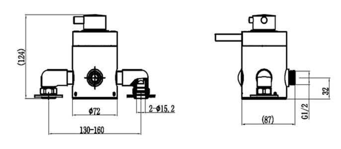 Dezine Modern Chrome Concealed Concentric Shower Valve, 1 Outlet