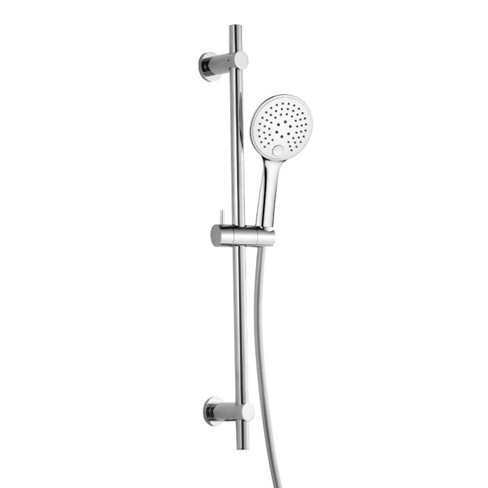 Dezine Pennar 5 Concealed Shower Kit with Slide Rail Kit, Chrome