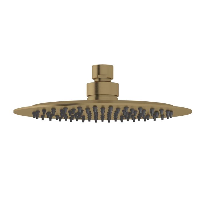 Dezine Pennar Bollin Brass 250 x 250mm Round Overhead Shower Head