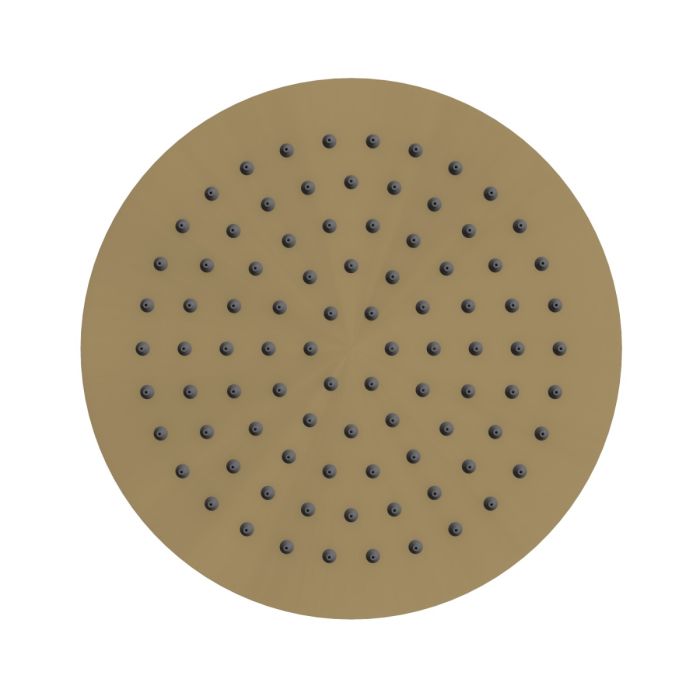 Dezine Pennar Bollin Brass 250 x 250mm Round Overhead Shower Head