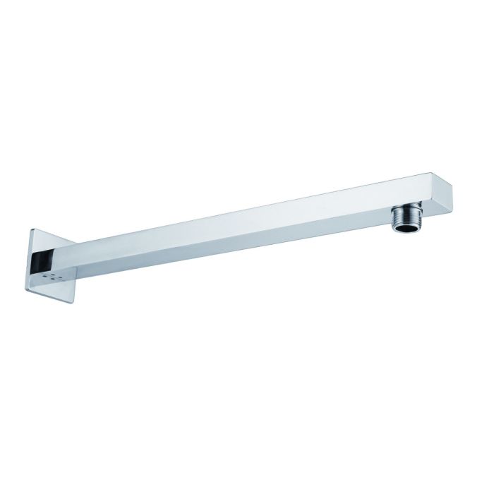 Dezine Cubo 300mm Square Stort Mounted Arm, Chrome