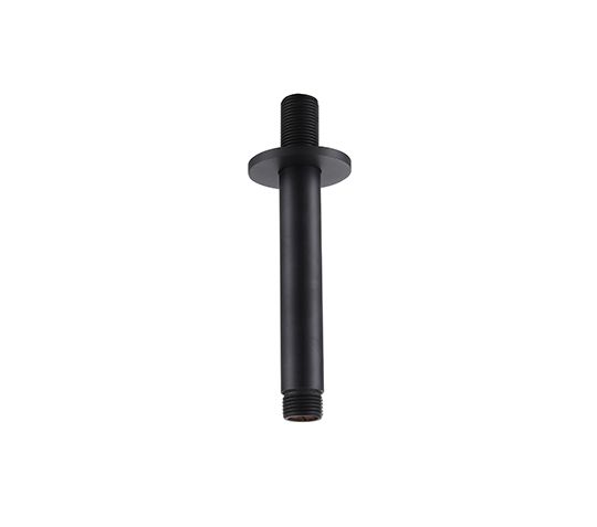 Dezine Pennar Matt Black 120mm Round Ceiling Mounted Arm