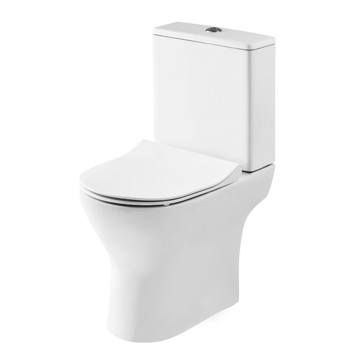 Dezine Itchen Nevis Projection Close Coupled Toilet with Seat