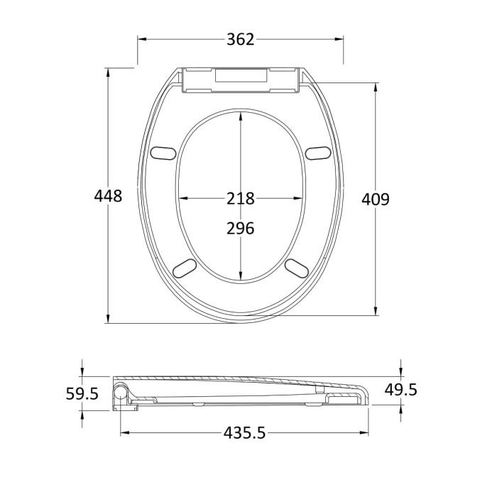 Dezine Standard Round Soft Close Toilet Seat