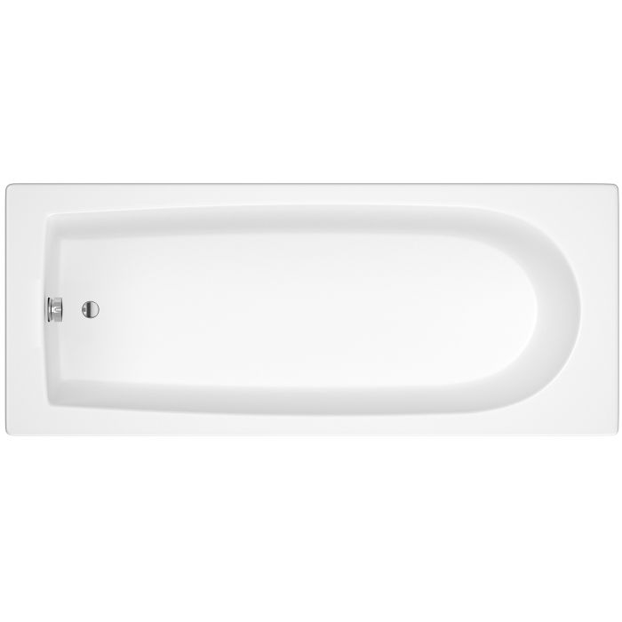 Dezine Alto 1500 x 700mm Single Ended Straight Bath, 0TH