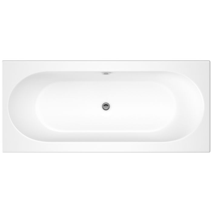 Dezine Alto 1700 x 700mm Double Ended Straight Bath, 0TH