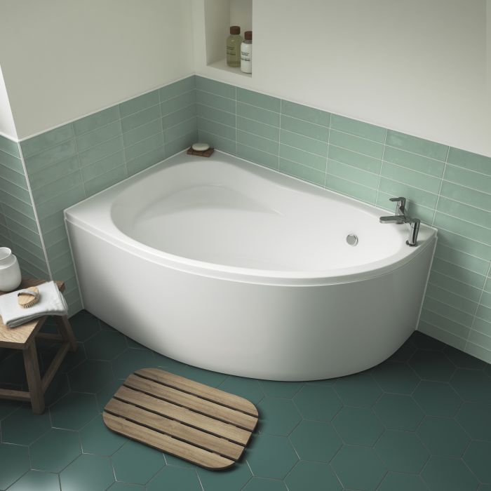 Dezine 1450 x 950mm LH Corner Bath