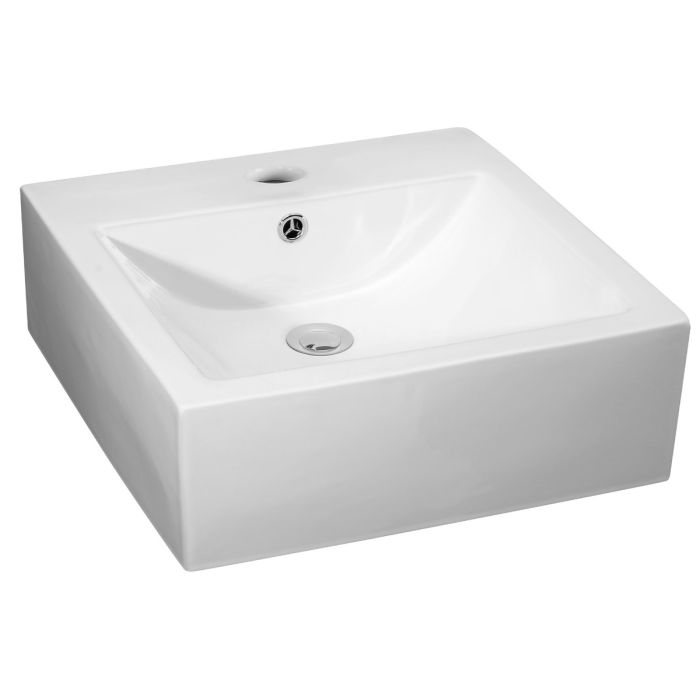 Dezine 470mm Square Ceramic Counter Top Vessel