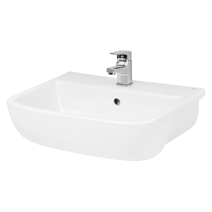 Dezine Irvine 520mm 1TH Semi Recessed Basin