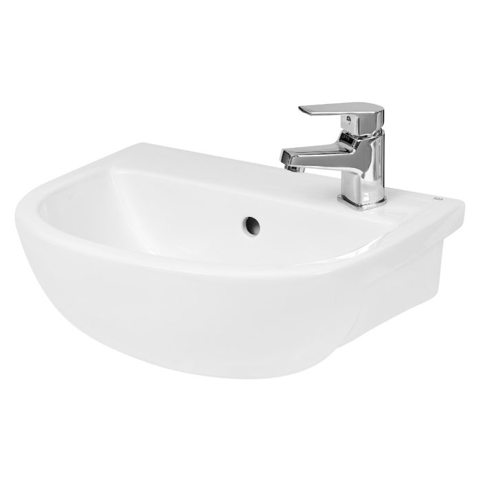 Dezine Leven 400mm, 1TH Semi Recessed Basin