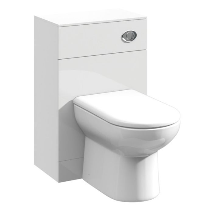 Dezine Velvare 500mm Gloss White WC Unit (300mm deep)