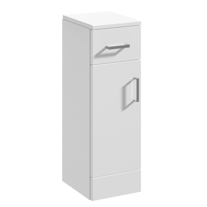 Dezine Velvare 250mm Gloss White Cupboard (330mm deep)