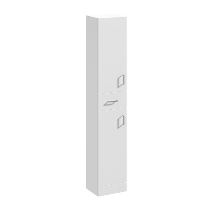 Dezine Velvare 350mm x 1900mm Gloss White Cupboard (300mm deep)