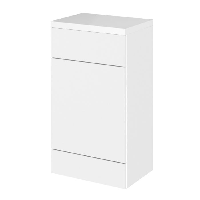 Dezine Sheaf 500mm Full Depth Gloss White WC Unit with Top