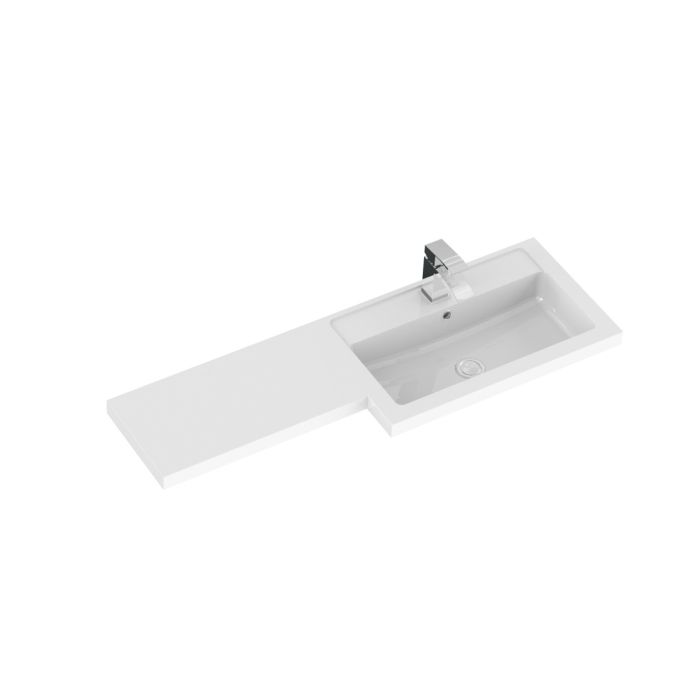 Dezine Sheaf 1100mm RH L Shape Basin and Worktop