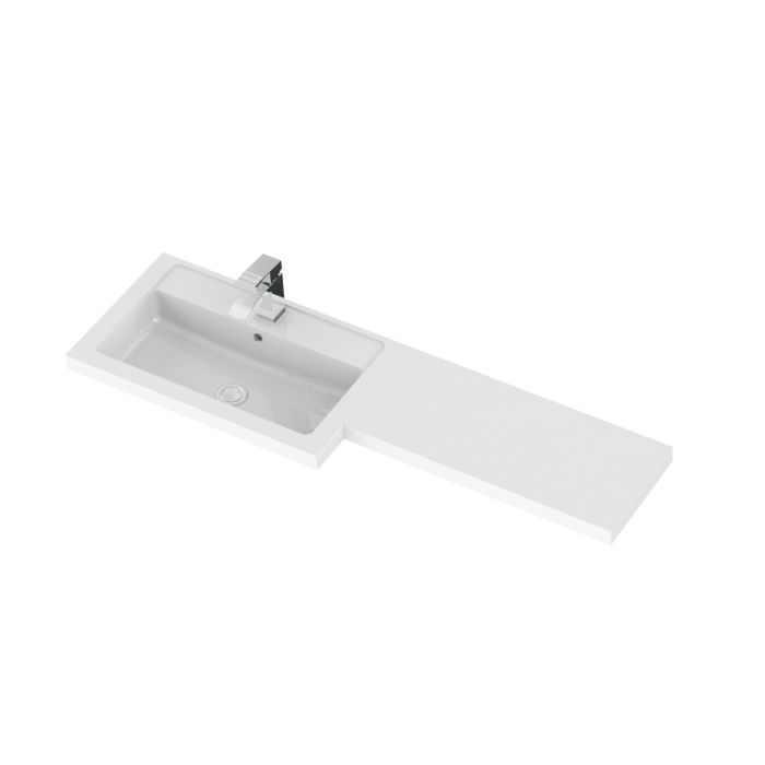 Dezine Sheaf 1200mm LH L Shape Basin and Worktop