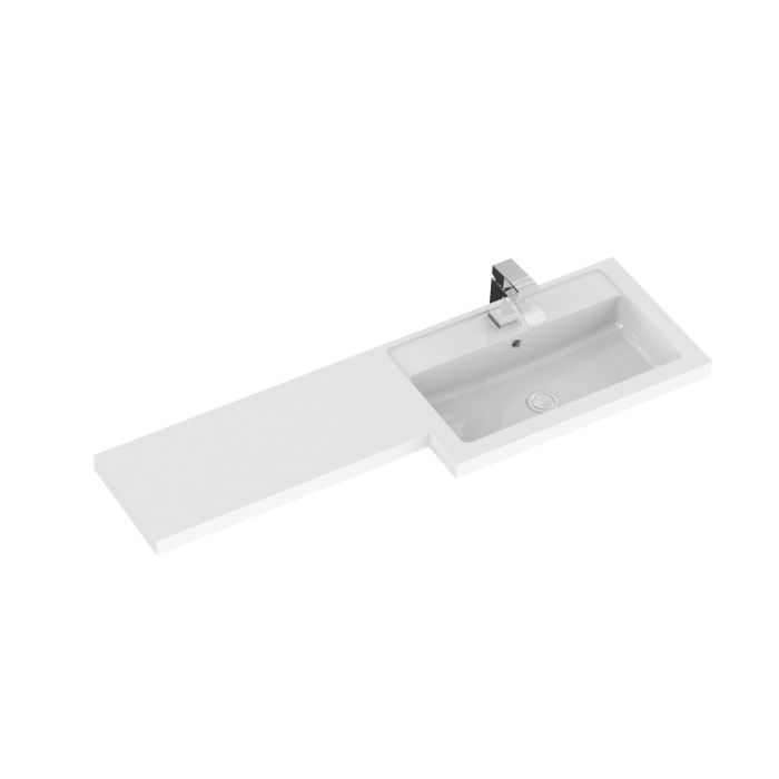 Dezine Sheaf 1200mm RH L Shape Basin and Worktop